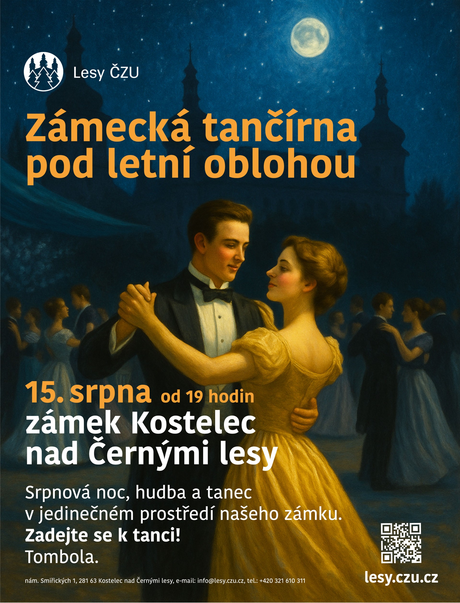 Zámecká tančírna pod letní oblohou