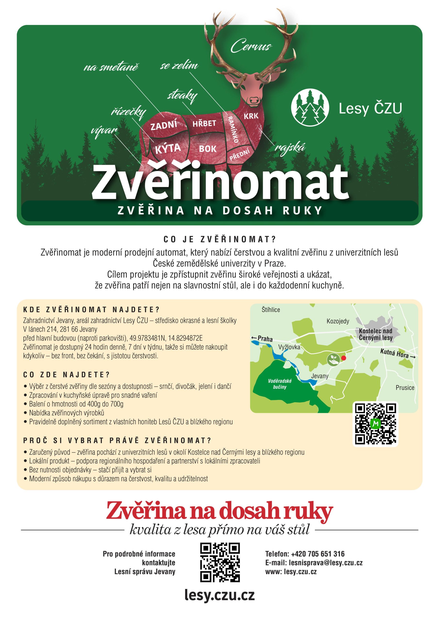 Nový Zvěřinomat v Jevanech