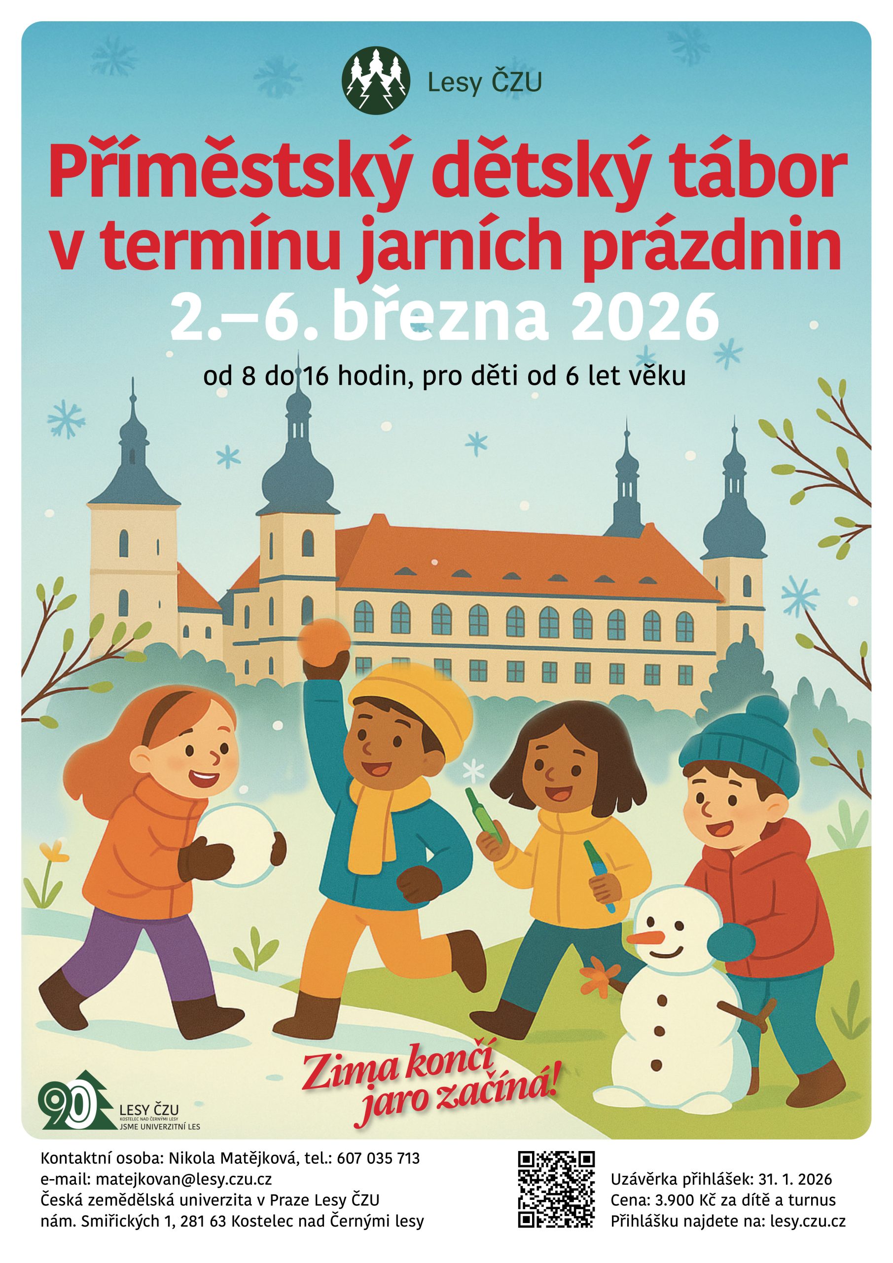 Příměstský dětský tábor v termínu jarních prázdnin