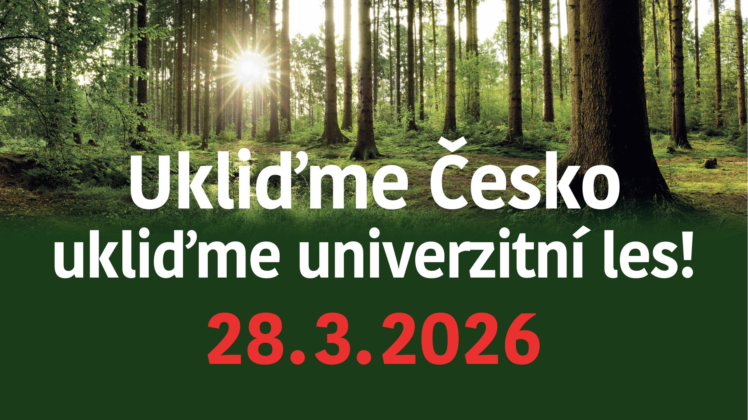 Ukliďme Česko – ukliďme univerzitní les!